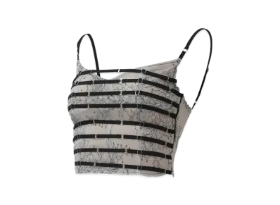 THEREDTHREAD S Flower Taped Camisole "White"