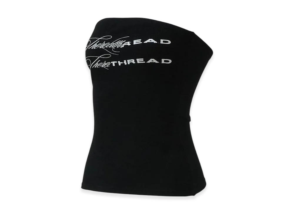 THEREDTHREAD S Logo Bare Tops "Black"