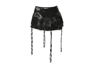 THEREDTHREAD S W Pleats Crash Skirt THEREDTHREAD S W Pleats Crash Skirt
