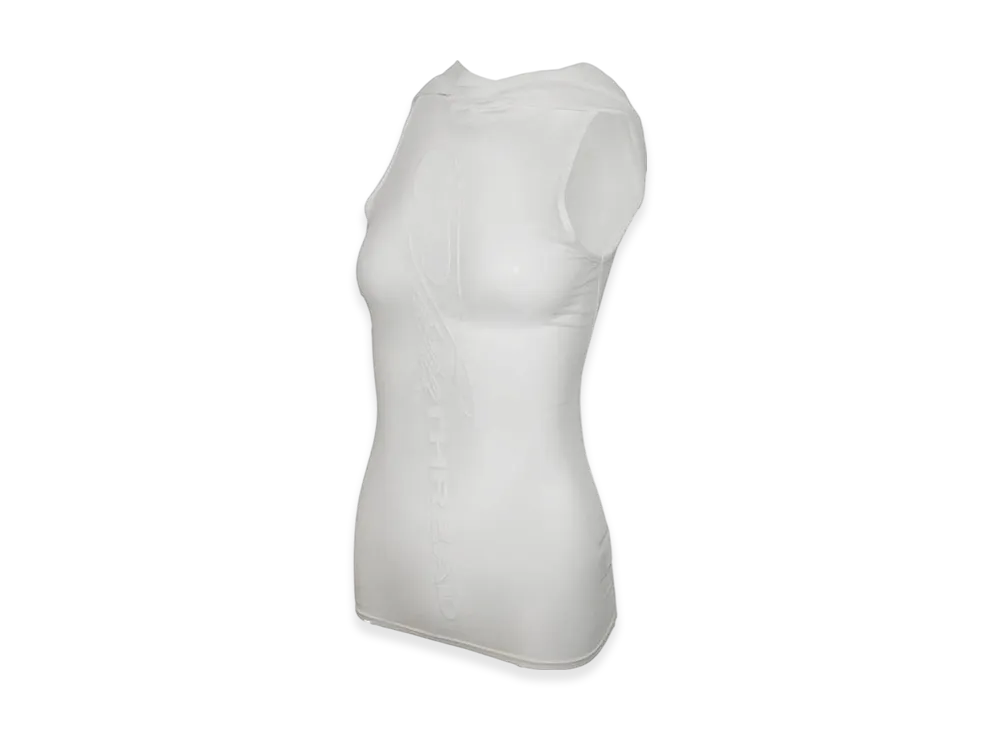 THEREDTHREAD S Logo Hoodie Tank "White"