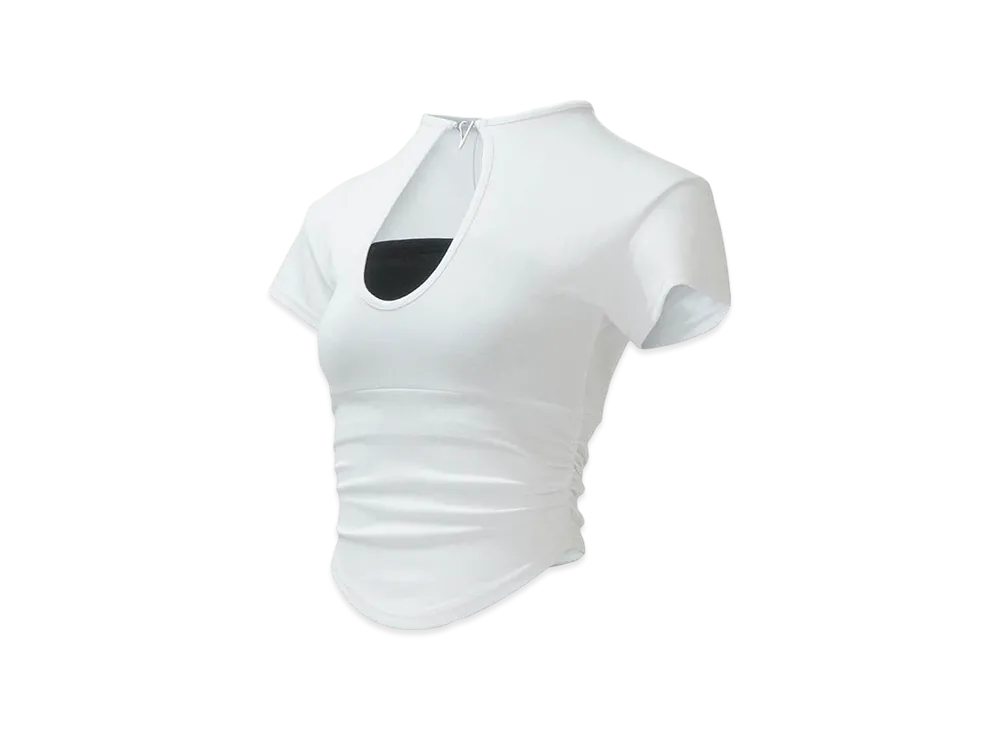 s*n様 theredthread S symbol bicolor tops THEREDTHREAD / ザレッドスレッド】S symbol bicolor tops
