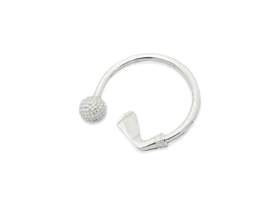 Tiffany & Co. Golf Ball and Club Keyring "Silver"