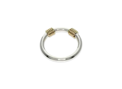 Tiffany & Co. Band with 2 Wire Ring "Silver/18K Yellow Gold"