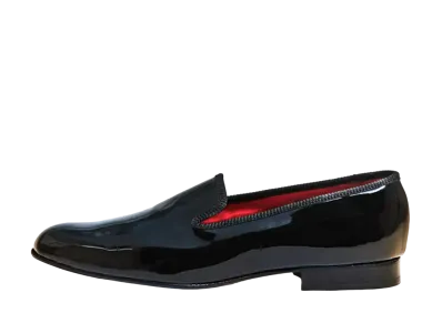 Tricker’s Churchill Patent "Black" Half Rubber Sole