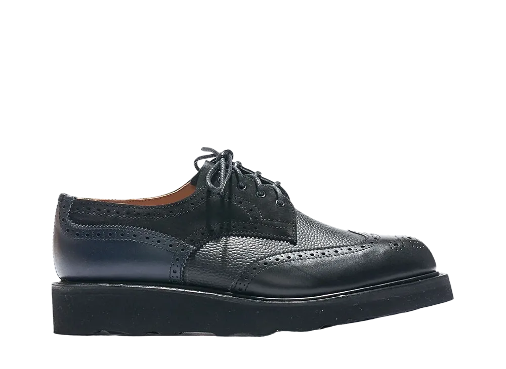 Tricker’s x Engineered Garments Women's Brogue Shoe Leather "Black" Morflex Sole