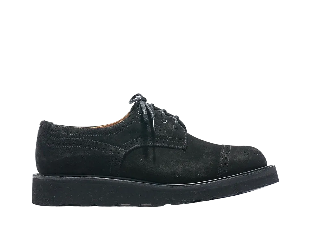 Tricker’s x Engineered Garments Women's Asymmetric Gibson Suede "Black" Morflex Sole