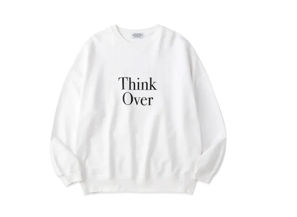 POET MEETS DUBWISE THINK OVER Oversized Sweat "White"