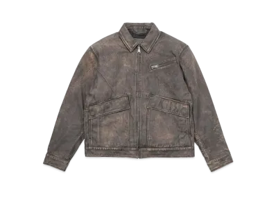 Timberland Allgender Leather Straffford Bomber Jacket "Dark Brown"