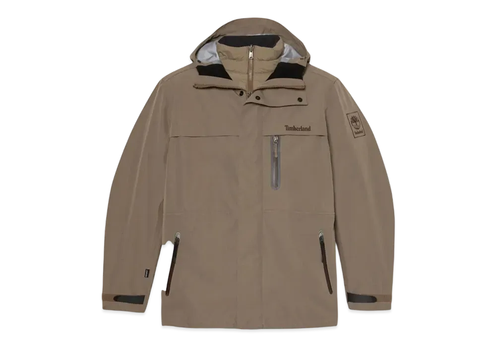 Timberland Men's Super Benton Wind Proof 3 In 1 Jacket "Brown"