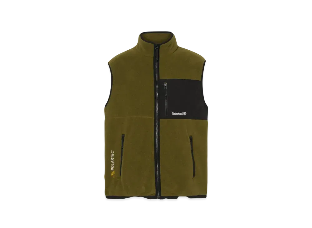 Timberland Men's Outdoor Archive Reissue Polartec Fleece Vest "Dark Olive"