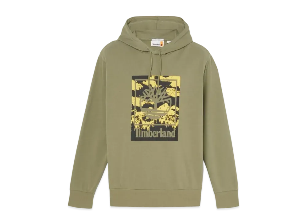Timberland Men's Graphic Loopback Hooded Sweatshirt "Castle Earth"