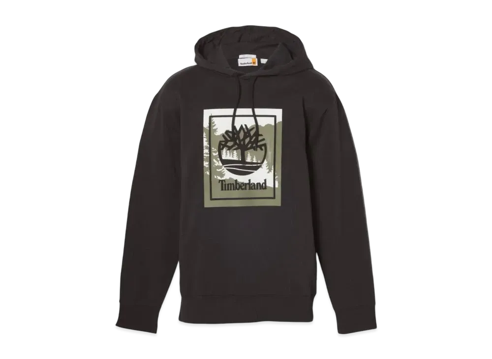 Timberland Men's Graphic Logo Hooded Sweatshirt "Black"