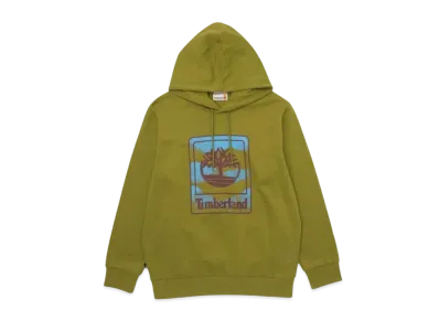 Timberland Men's Outdoor Graphic Brush Back Hooded "Guacamole"