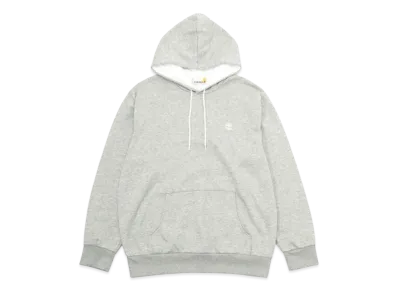 Timberland Men's Oyster River Chest Logo Brush Back Hooded "Medium Grey Heather"