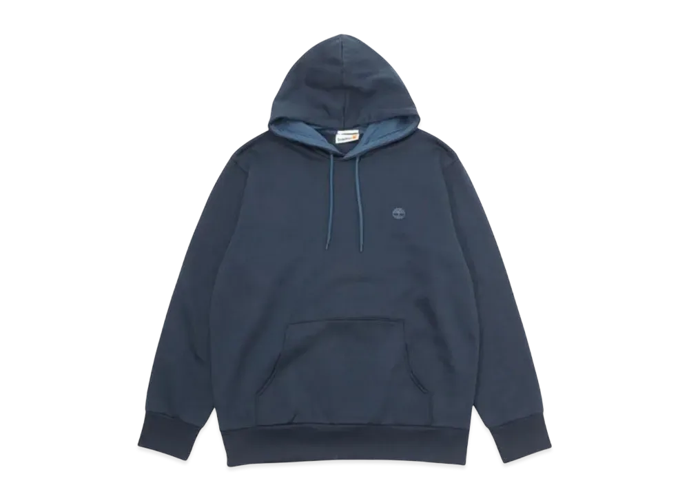 Timberland Men's Oyster River Chest Logo Brush Back Hooded "Dark Sapphire"