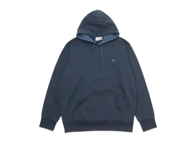 Timberland Men's Oyster River Chest Logo Brush Back Hooded "Dark Sapphire"