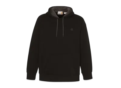 Timberland Men's Oyster River Chest Logo Brush Back Hooded "Black"