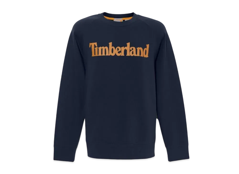 Timberland Men's Liner Logo Crew Neck Sweatshirt "Dark Sapphire"