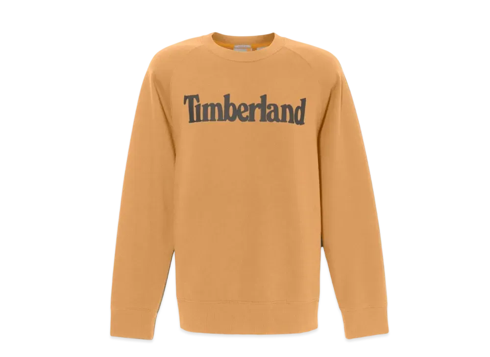 Timberland Men's Liner Logo Crew Neck Sweatshirt "Wheat"
