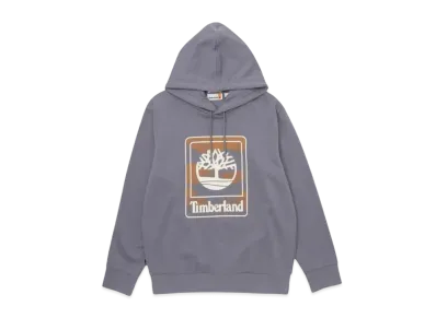 Timberland Men's Outdoor Graphic Brush Back Hooded "Medium Blue"