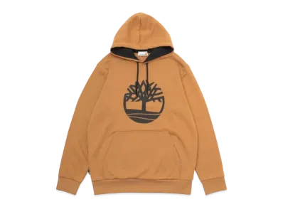 Timberland Men's Northwood Tree Logo Brush Back Hooded "Wheat"