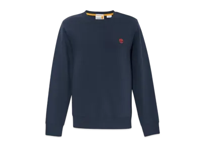 Timberland Men's Oyster River Chest Logo Brush Back Crew Neck Sweat "Dark Sapphire"