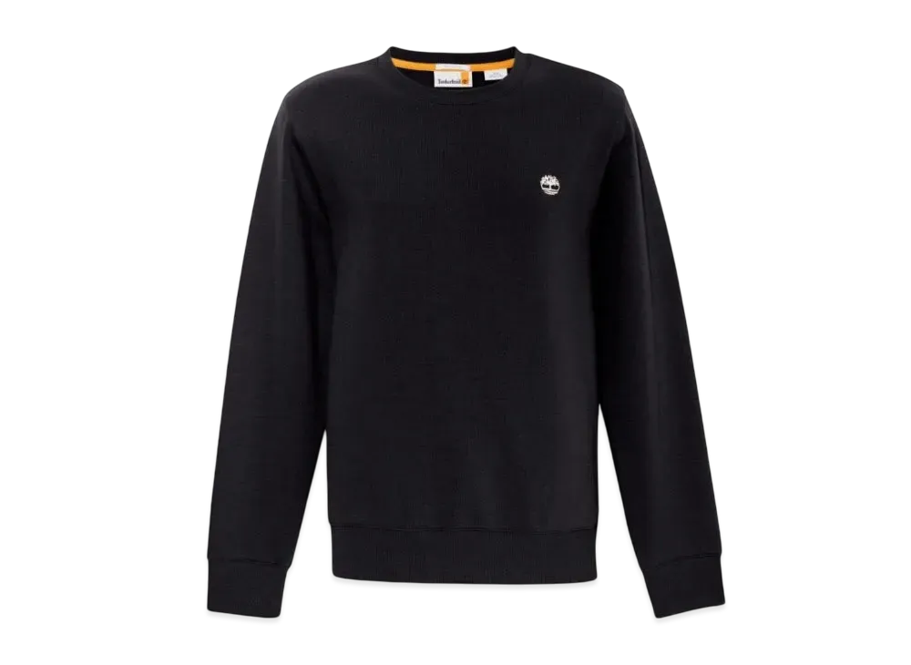 Timberland Men's Oyster River Chest Logo Brush Back Crew Neck Sweat "Charcoal"