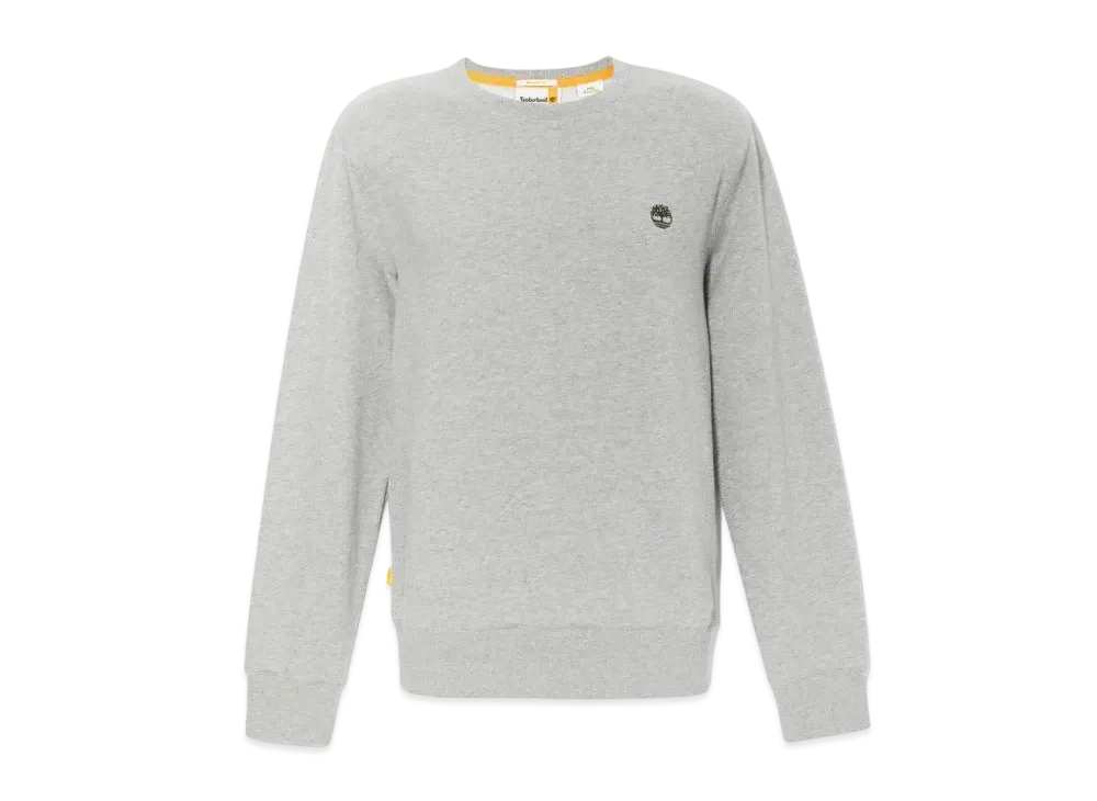 Timberland Men's Oyster River Logo Crew Neck Sweatshirt "Medium Grey Heather"