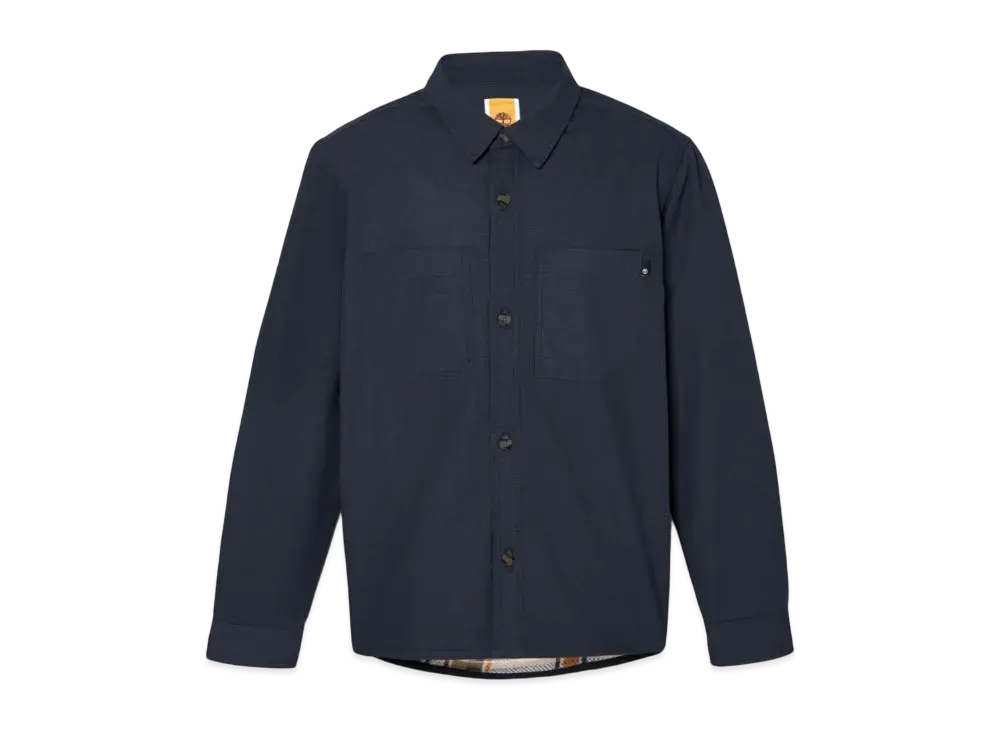 Timberland Men's Long Sleep Wyndham Fleece Line Overshirt "Dark Sapphire"
