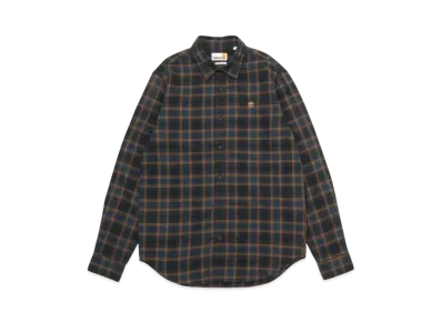 Timberland Men's Herringbone Flannel Check Shirt "Dark Sapphire"