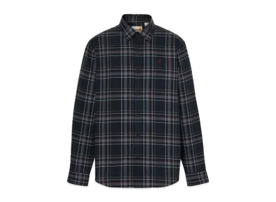 Timberland Men's Brushed Twill Check Shirt "Dark Sapphire"