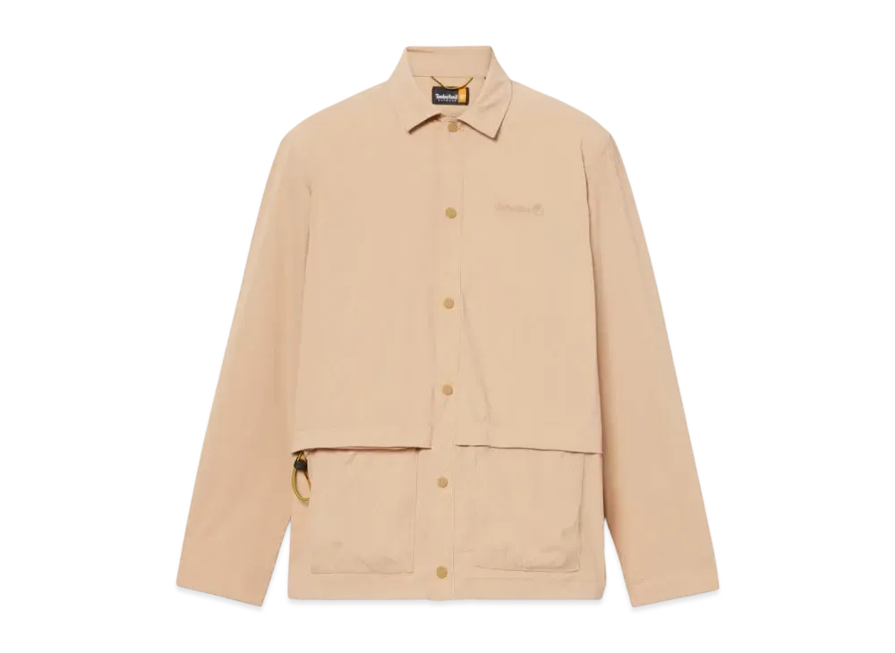 Timberland Men's Stretch Quick Dry Overshirt "Light Wheat Boots"