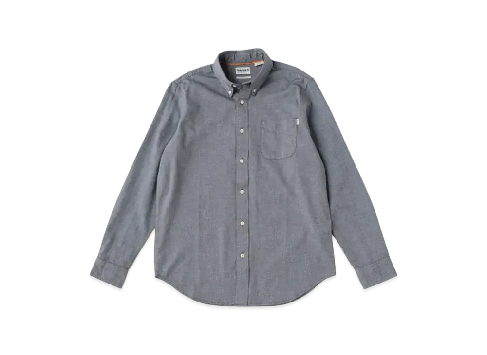 Timberland Men's Long Sleep Gail River Yarn Die Oxford Shirt "Dark Sapphire"