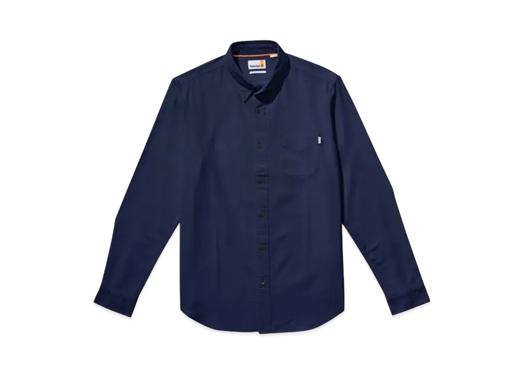 Timberland Men's Long Sleep Gail River Yarn Die Oxford Shirt "Navy"
