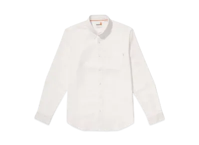 Timberland Men's Long Sleep Gail River Yarn Die Oxford Shirt "White"