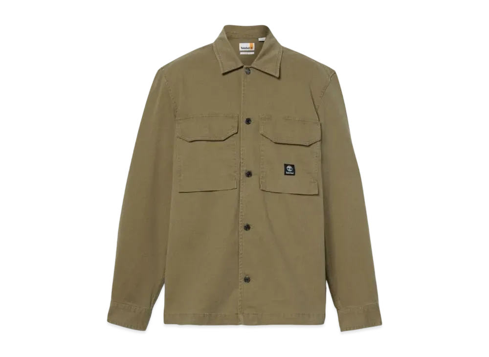Timberland Men's Washed Heavy Twill Overshirt "Grape Leaf"