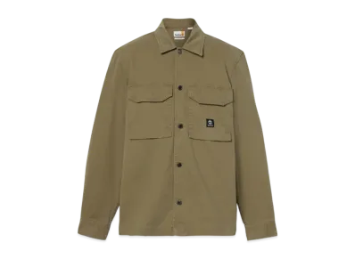 Timberland Men's Washed Heavy Twill Overshirt "Grape Leaf"