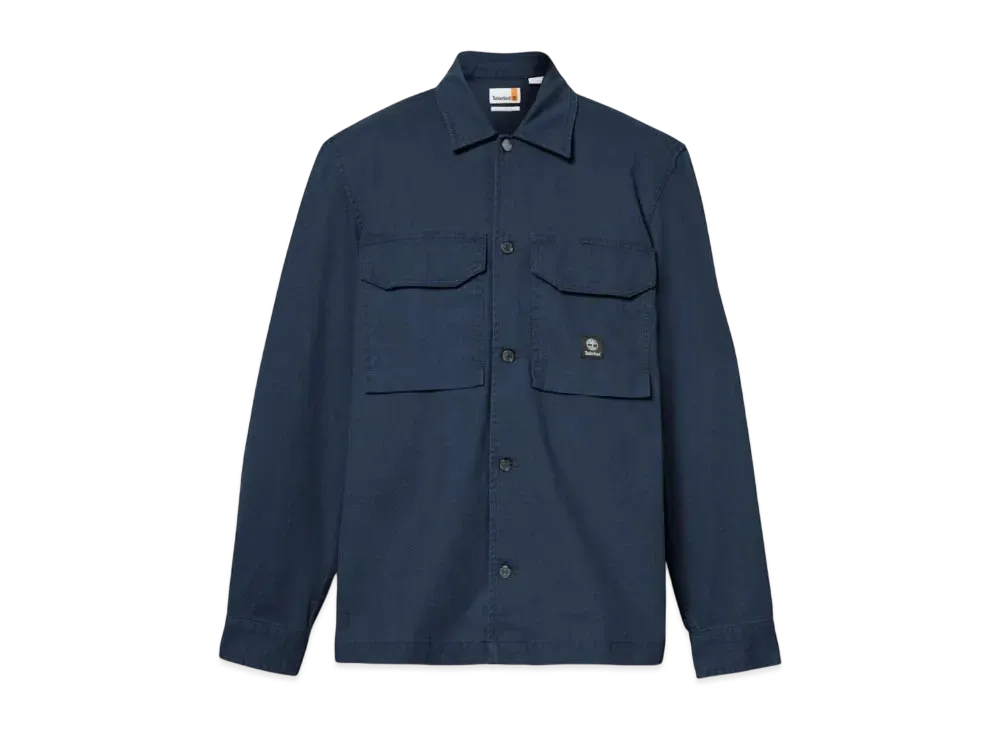 Timberland Men's Washed Heavy Twill Overshirt "Dark Sapphire"