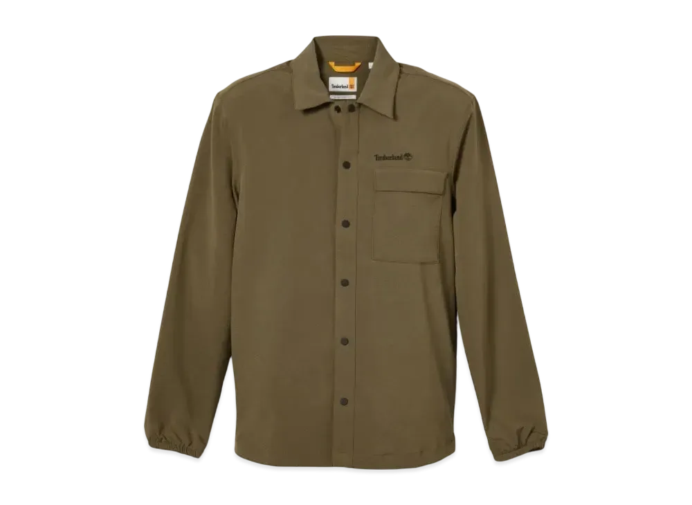 Timberland Men's Wind Resistant Comfort Stretch Shirt "Grape Leaf"
