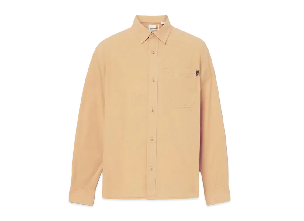 Timberland Men's Garment Die Poplin Shirt "Light Wheat Boots"