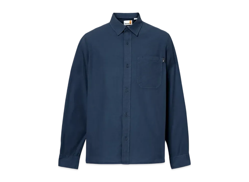 Timberland Men's Garment Die Poplin Shirt "Navy"