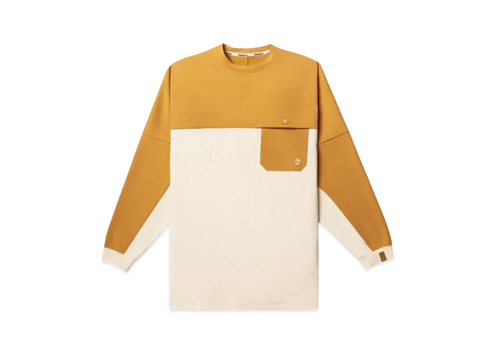 Timberland Allgender Long Sleep Pocket Tee "Wheat"