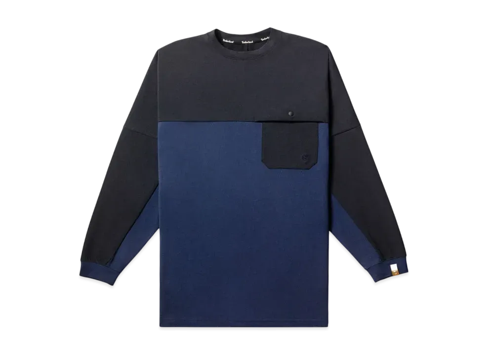 Timberland Allgender Long Sleep Pocket Tee "Blue Graphite"