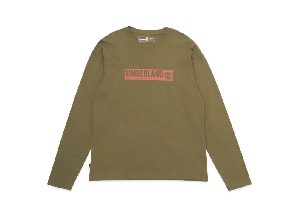 Timberland Men's Long Sleep Holiday Pack Tee "Dark Olive"