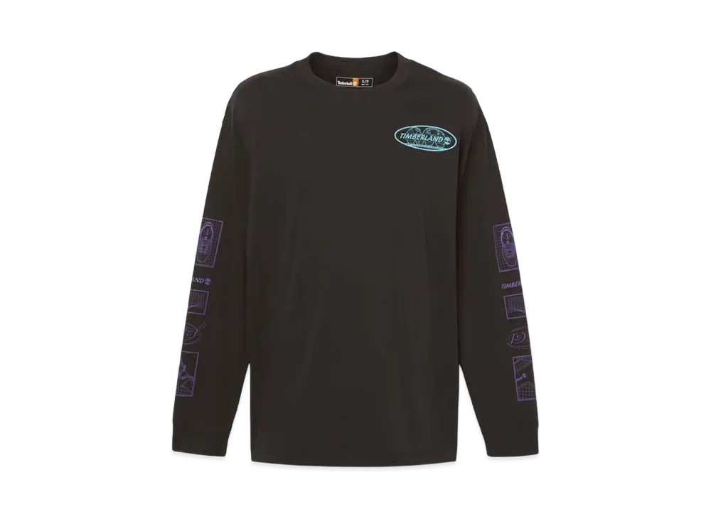 Timberland Allgender Long Sleep Graphic Tee "Black"