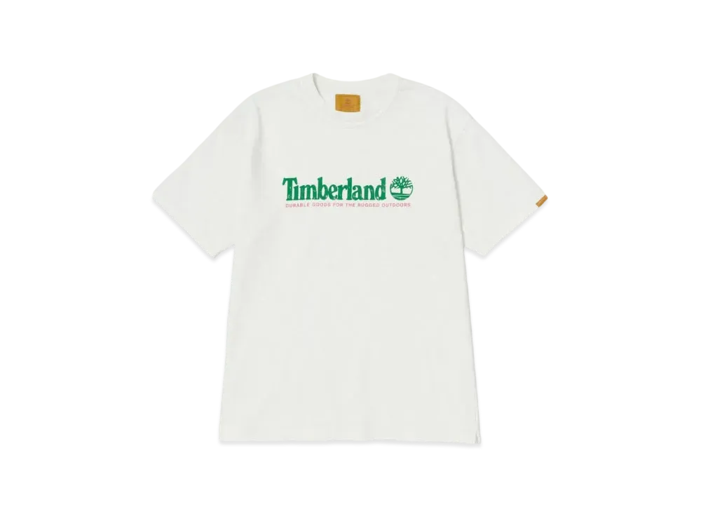 Timberland Allgender Short Sleeve Garment Dye Tee "White"