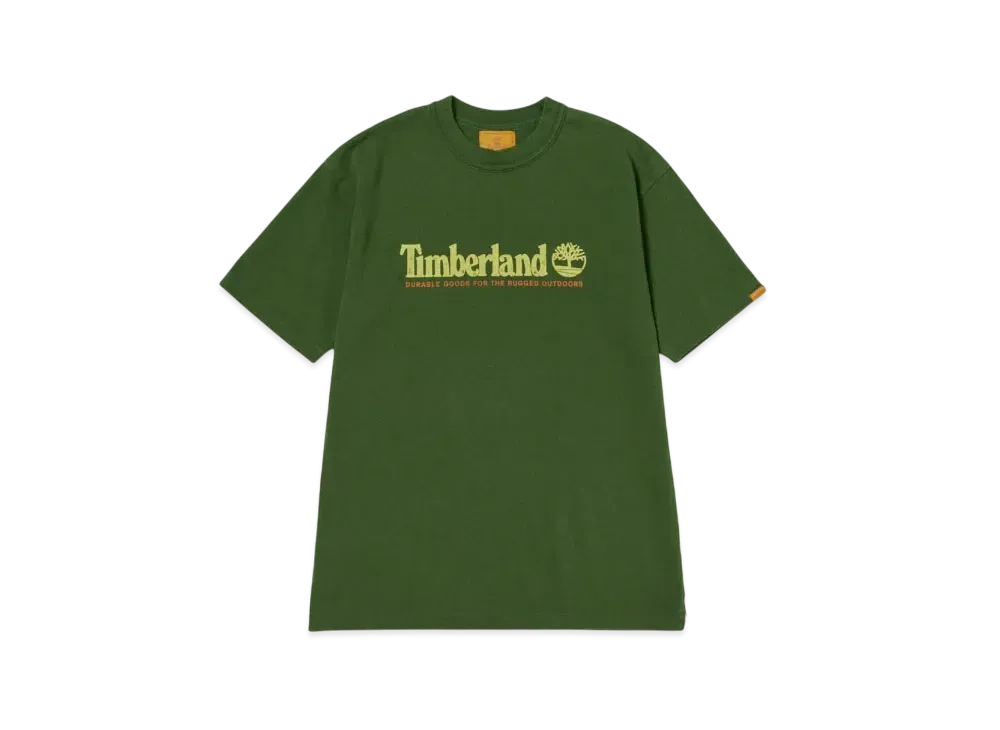 Timberland Allgender Short Sleeve Garment Dye Tee "Green"