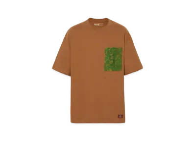Timberland Allgender Short Sleeve Embroidery Pocket Tee "Medium Brown"