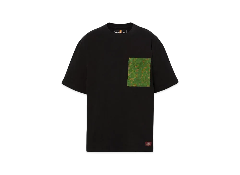 Timberland Allgender Short Sleeve Embroidery Pocket Tee "Black"