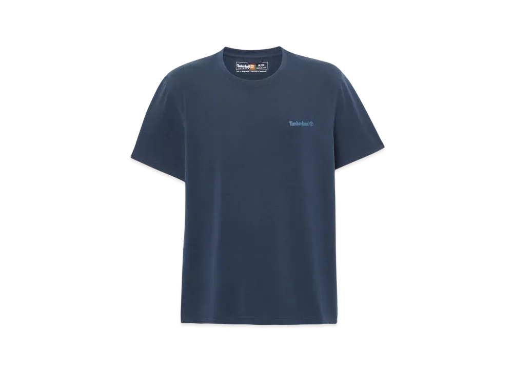 Timberland Men's Short Sleeve Polartec Quick Dry Breathable Fabric Tee "Dark Sapphire"